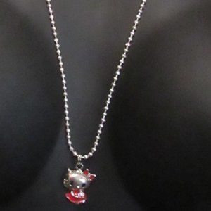 Necklace Kitty on a silver color sink chain